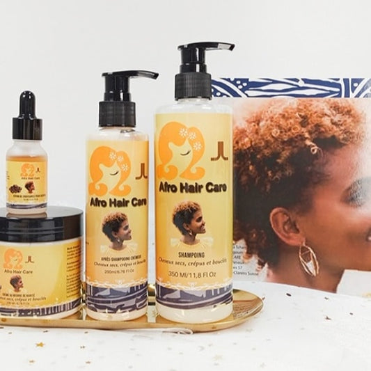 a              Coffret LTL-AFROHAIRCARE pour soins de cheveux secs, crépus, boucles  et cassants